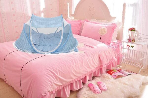 Foldable  Baby Bed Net With Pillow Net 2pieces Set - Image 4