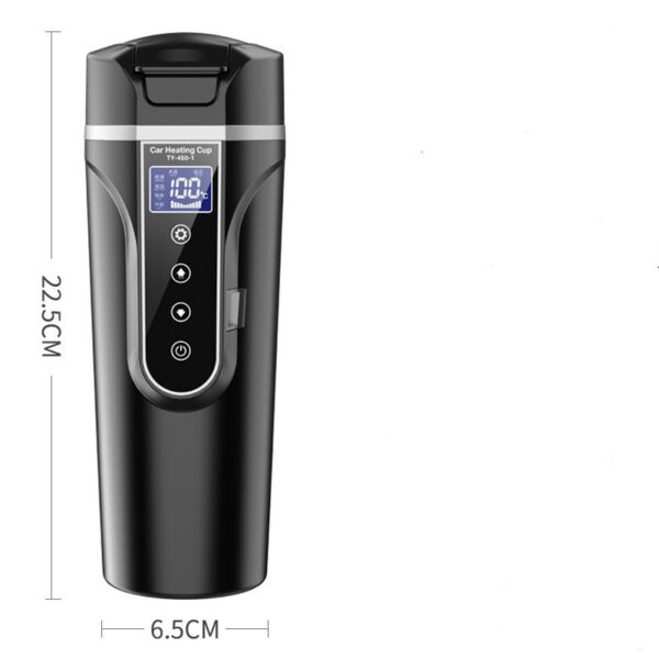 Portable Car Bottle Smart Touch Digital Display Insulated Cup Home Traveling Heating Cup Water Bottle - Image 7