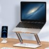 Cooling Rack Folding Adjustable Angle Aluminum Alloy Desktop Portable Holder Office Universal Non Slip Laptop Stand - Image 3
