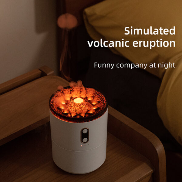 Volcanic Flame Aroma Essential Oil Diffuser USB Portable Jellyfish Air Humidifier Night Light Lamp Fragrance Humidifier - Image 6