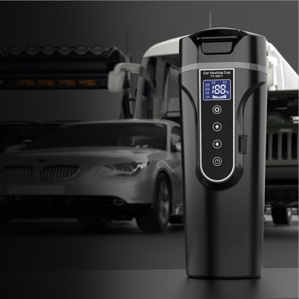 Portable Car Bottle Smart Touch Digital Display Insulated Cup Home Traveling Heating Cup Water Bottle - Image 4